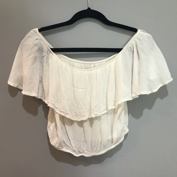 Off the shoulder cropped T-shirt - Picture 4 of 4